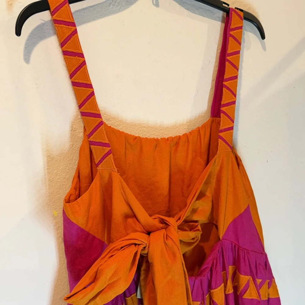 FARM Rio Orange and Pink Tropical Maxi Dress - Picture 9 of 14